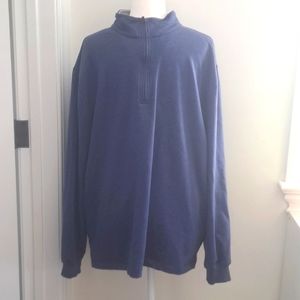 Hogan Blue Quarter Zip Sweater size XL